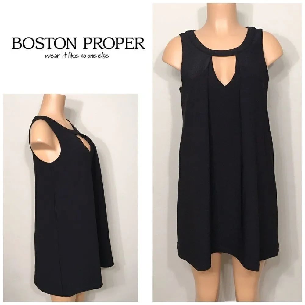 Boston Prosper black dress. PXS. Runs big. NWOT